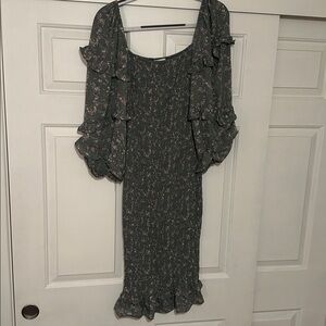 Long Sleeve Floral Dress